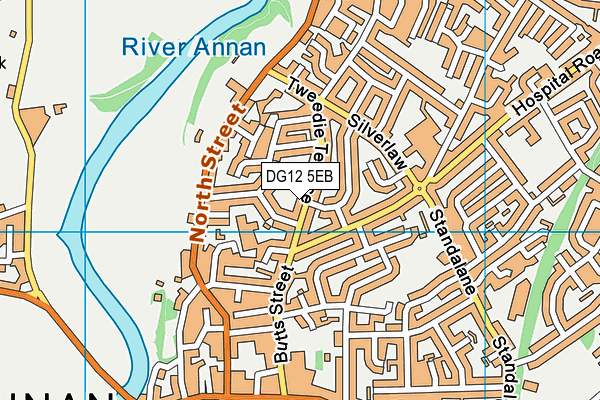 DG12 5EB map - OS VectorMap District (Ordnance Survey)
