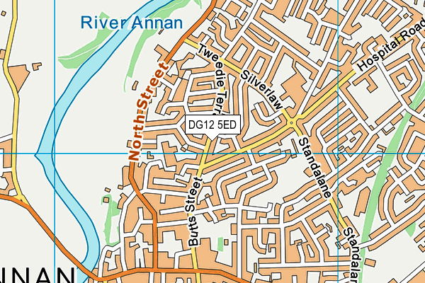 DG12 5ED map - OS VectorMap District (Ordnance Survey)