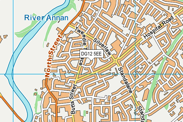 DG12 5EE map - OS VectorMap District (Ordnance Survey)