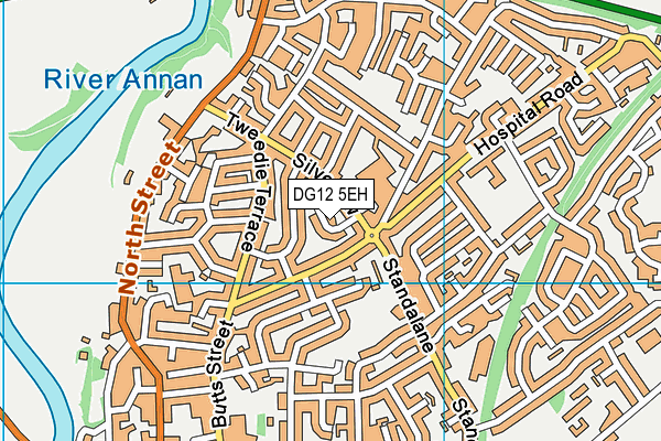 DG12 5EH map - OS VectorMap District (Ordnance Survey)