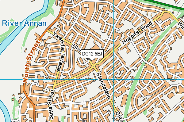 DG12 5EJ map - OS VectorMap District (Ordnance Survey)