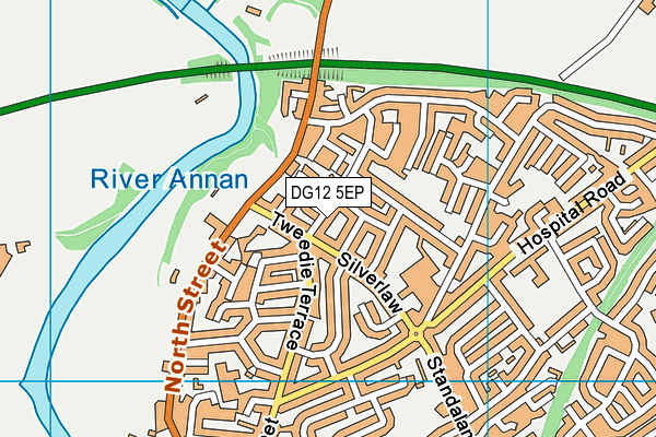 DG12 5EP map - OS VectorMap District (Ordnance Survey)
