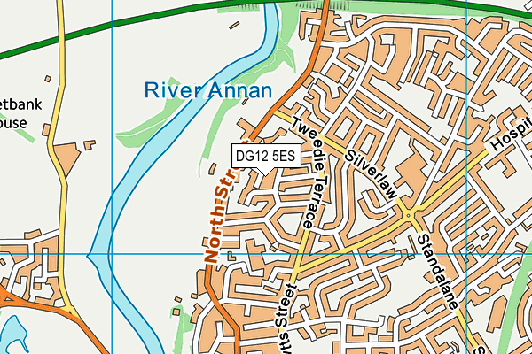 DG12 5ES map - OS VectorMap District (Ordnance Survey)