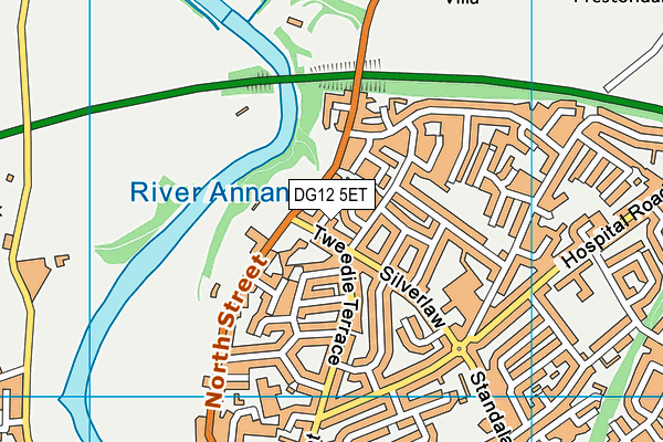 DG12 5ET map - OS VectorMap District (Ordnance Survey)