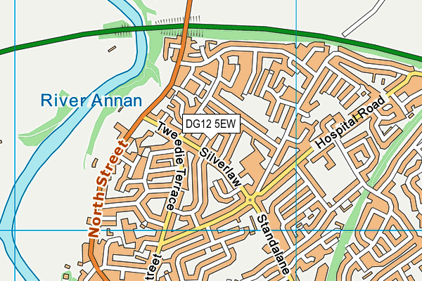 DG12 5EW map - OS VectorMap District (Ordnance Survey)