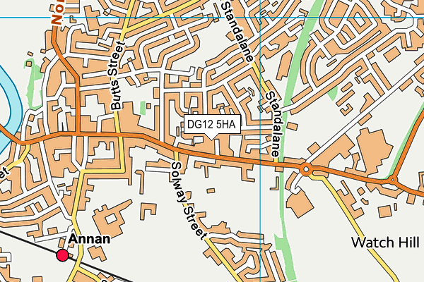 DG12 5HA map - OS VectorMap District (Ordnance Survey)