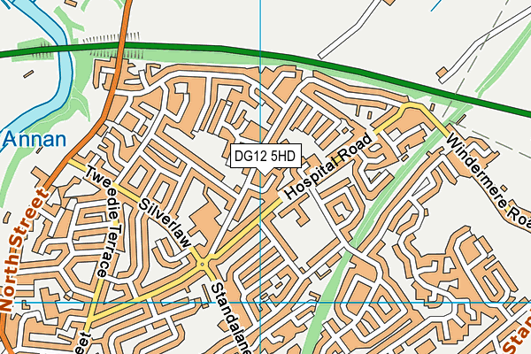 DG12 5HD map - OS VectorMap District (Ordnance Survey)