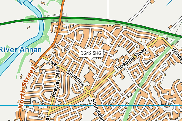 DG12 5HG map - OS VectorMap District (Ordnance Survey)