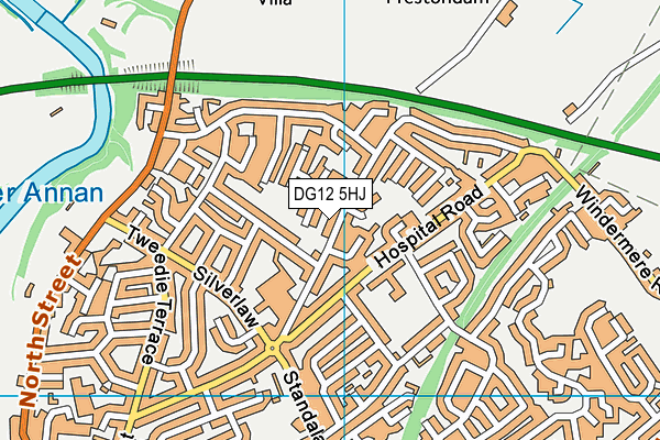 DG12 5HJ map - OS VectorMap District (Ordnance Survey)