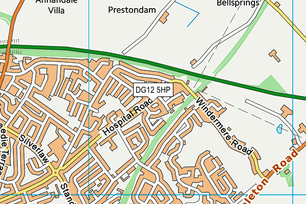 DG12 5HP map - OS VectorMap District (Ordnance Survey)
