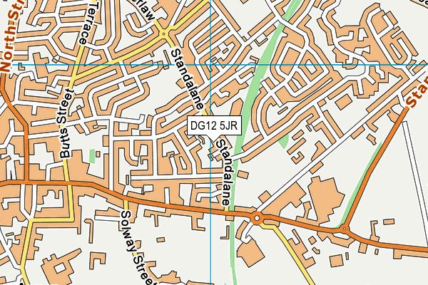 DG12 5JR map - OS VectorMap District (Ordnance Survey)