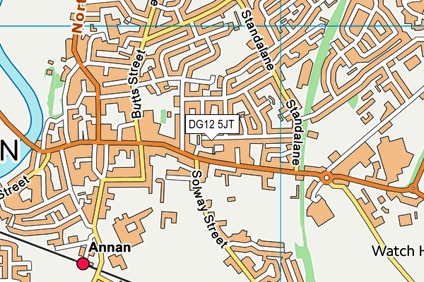 DG12 5JT map - OS VectorMap District (Ordnance Survey)