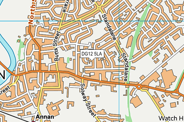 DG12 5LA map - OS VectorMap District (Ordnance Survey)