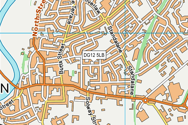 DG12 5LB map - OS VectorMap District (Ordnance Survey)