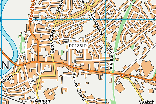 DG12 5LD map - OS VectorMap District (Ordnance Survey)