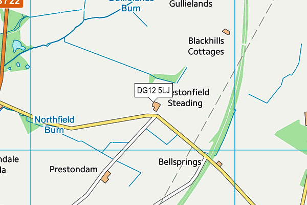 DG12 5LJ map - OS VectorMap District (Ordnance Survey)