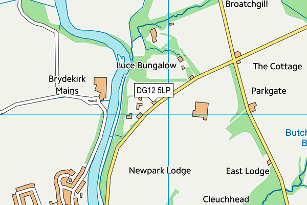 DG12 5LP map - OS VectorMap District (Ordnance Survey)