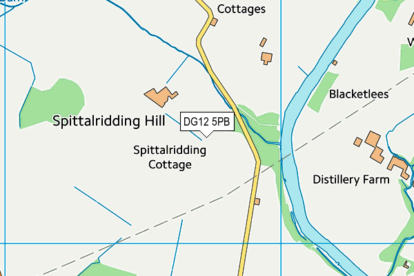 DG12 5PB map - OS VectorMap District (Ordnance Survey)