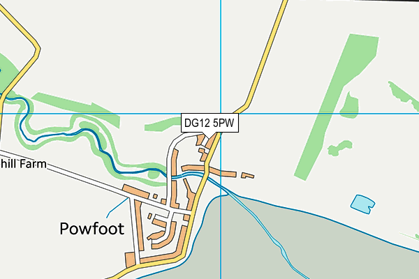 DG12 5PW map - OS VectorMap District (Ordnance Survey)