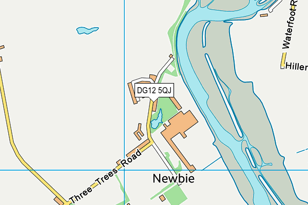DG12 5QJ map - OS VectorMap District (Ordnance Survey)
