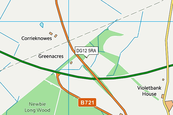 DG12 5RA map - OS VectorMap District (Ordnance Survey)