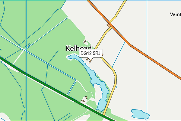 DG12 5RJ map - OS VectorMap District (Ordnance Survey)