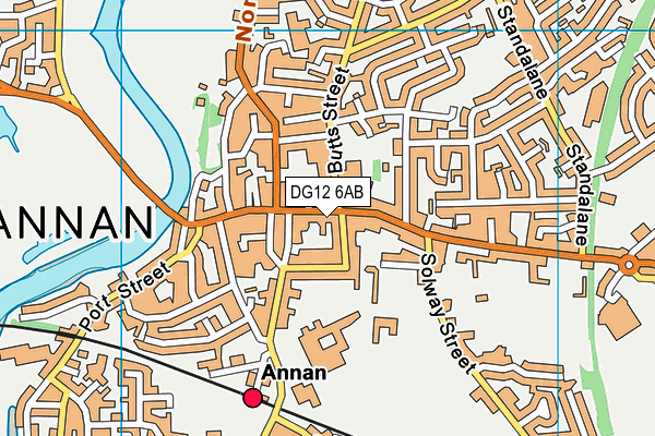 DG12 6AB map - OS VectorMap District (Ordnance Survey)