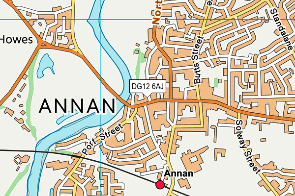Map of THE SHED ANNAN (AI) LTD at district scale