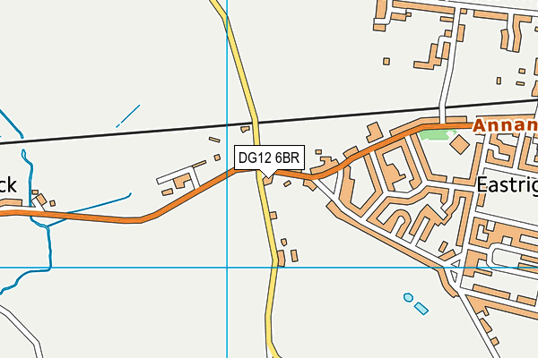 DG12 6BR map - OS VectorMap District (Ordnance Survey)