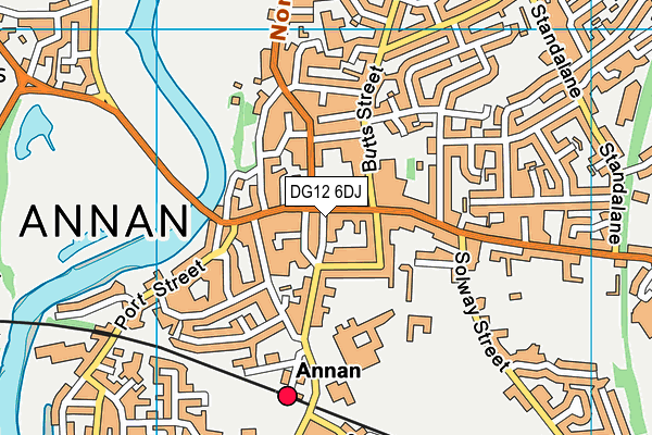 DG12 6DJ map - OS VectorMap District (Ordnance Survey)