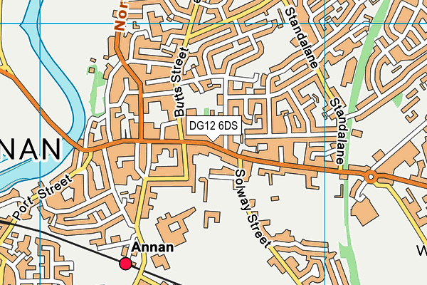 DG12 6DS map - OS VectorMap District (Ordnance Survey)