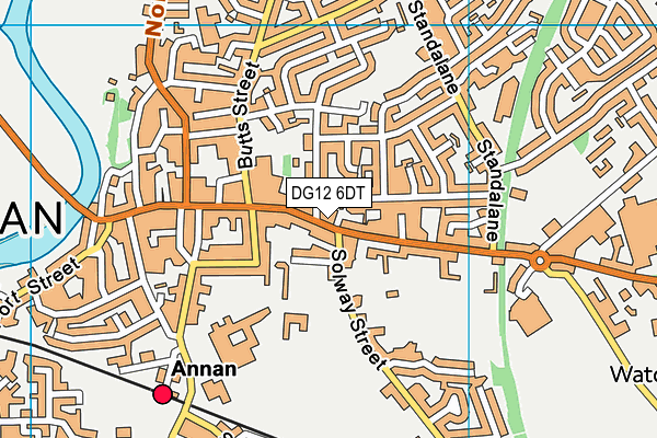 DG12 6DT map - OS VectorMap District (Ordnance Survey)