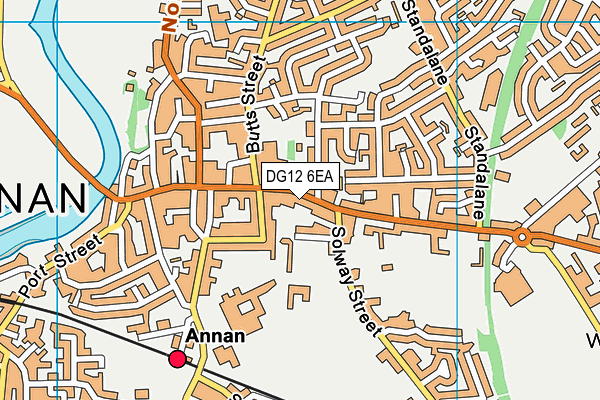 DG12 6EA map - OS VectorMap District (Ordnance Survey)