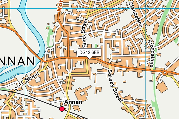 DG12 6EB map - OS VectorMap District (Ordnance Survey)