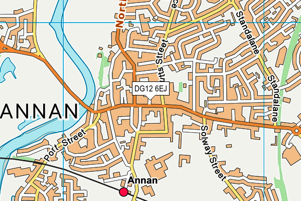 DG12 6EJ map - OS VectorMap District (Ordnance Survey)