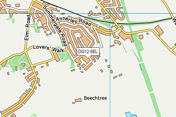 DG12 6EL map - OS VectorMap District (Ordnance Survey)