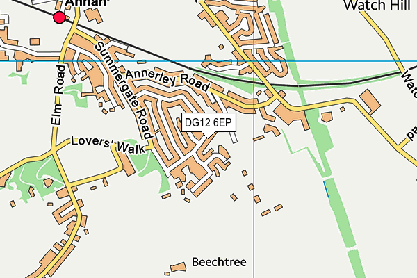 DG12 6EP map - OS VectorMap District (Ordnance Survey)
