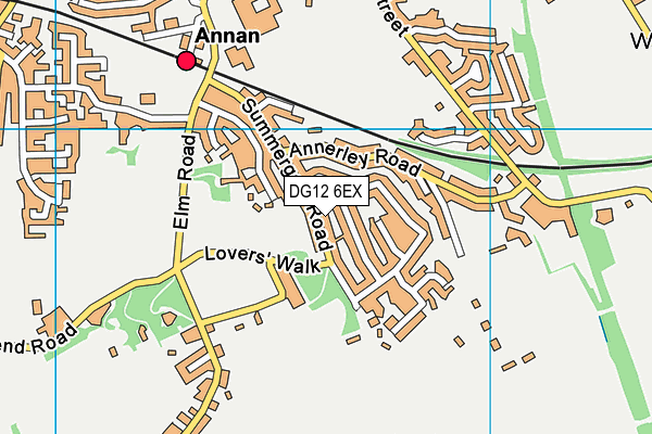 DG12 6EX map - OS VectorMap District (Ordnance Survey)