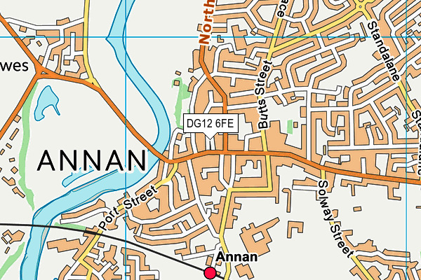 DG12 6FE map - OS VectorMap District (Ordnance Survey)