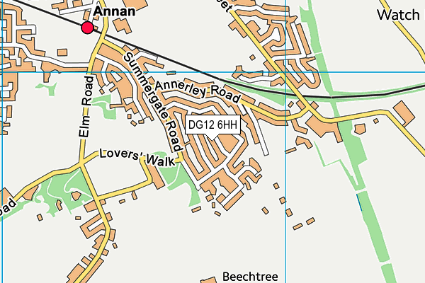 DG12 6HH map - OS VectorMap District (Ordnance Survey)