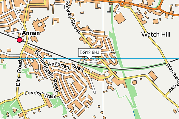 DG12 6HJ map - OS VectorMap District (Ordnance Survey)