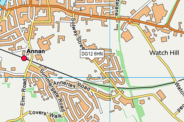DG12 6HN map - OS VectorMap District (Ordnance Survey)
