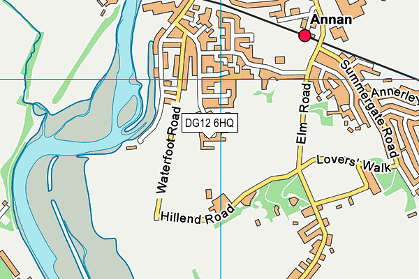 DG12 6HQ map - OS VectorMap District (Ordnance Survey)