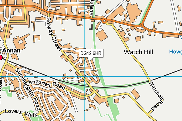 DG12 6HR map - OS VectorMap District (Ordnance Survey)
