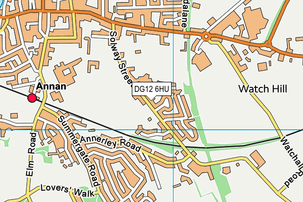 DG12 6HU map - OS VectorMap District (Ordnance Survey)