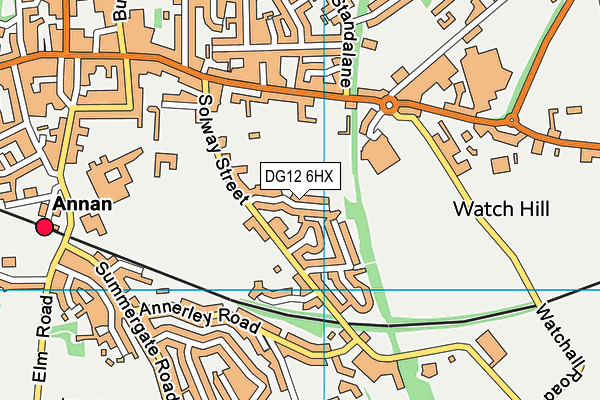 DG12 6HX map - OS VectorMap District (Ordnance Survey)