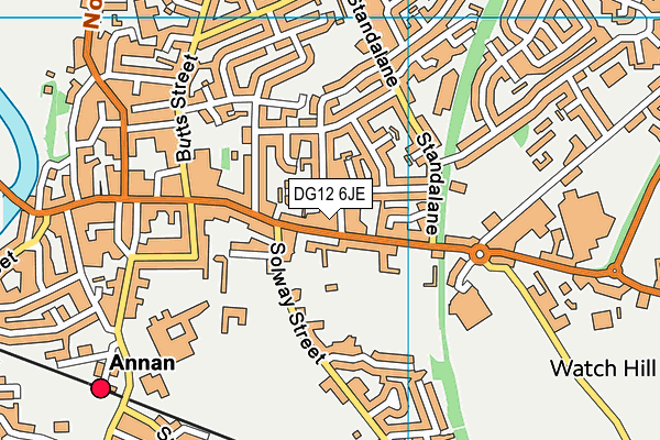 DG12 6JE map - OS VectorMap District (Ordnance Survey)