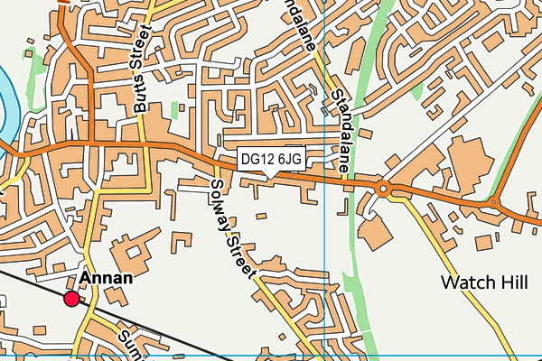 DG12 6JG map - OS VectorMap District (Ordnance Survey)