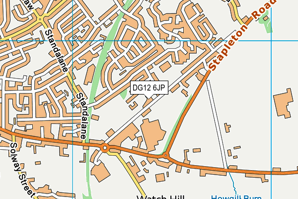 DG12 6JP map - OS VectorMap District (Ordnance Survey)
