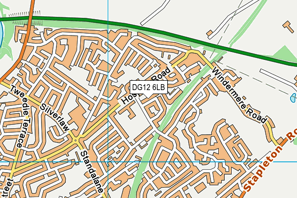 DG12 6LB map - OS VectorMap District (Ordnance Survey)